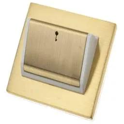hamilton Hamilton Hartland Hotel Key Card Switch White Insert Satin Brass - hamilton Hamilton Hartland Hotel Key Card Switch White Insert Satin Brass