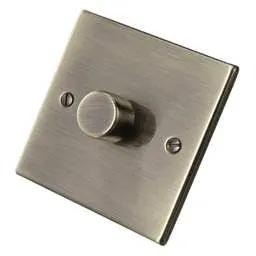 hamilton Hamilton 250W 1 Gang 2 Way LED Trailing/Leading Edge Dimmer Switch Antique Brass - hamilton Hamilton 250W 1 Gang 2 Way LED Trailing/Leading Edge Dimmer Switch Antique Brass