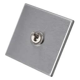hamilton Hamilton 20A 1 Gang 2 Way Toggle Switch Screwless Stainless Steel - hamilton Hamilton 20A 1 Gang 2 Way Toggle Switch Screwless Stainless Steel