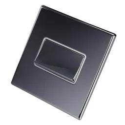 hamilton Hamilton 10A Triple Pole Fan Isolator Switch White Insert Screwless Bright Chrome - hamilton Hamilton 10A Triple Pole Fan Isolator Switch White Insert Screwless Bright Chrome