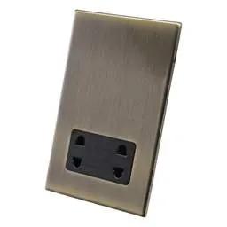 hamilton Hamilton Dual Voltage Shaver Socket Black Insert Screwless Anitque Brass - hamilton Hamilton Dual Voltage Shaver Socket Black Insert Screwless Anitque Brass