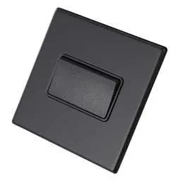 hamilton Hamilton 10A Triple Pole Fan Isolator Switch Black Insert Screwless Matt Black - hamilton Hamilton 10A Triple Pole Fan Isolator Switch Black Insert Screwless Matt Black