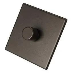 hamilton Hamilton 100W 1 Gang 2 Way LED Trailing/Leading Edge Dimmer Switch Screwless Bronze - hamilton Hamilton 100W 1 Gang 2 Way LED Trailing/Leading Edge Dimmer Switch Screwless Bronze