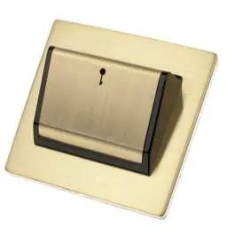 hamilton Hamilton Sheer Hotel Key Card Switch Black Insert Satin Brass - hamilton Hamilton Sheer Hotel Key Card Switch Black Insert Satin Brass