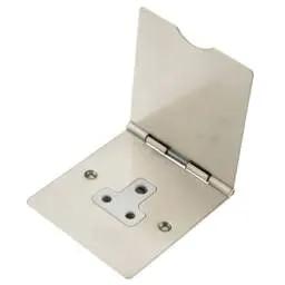 floor sockets Hamilton 5A 1 Gang Unswitched Floor Socket White Insert Satin Chrome - floor sockets Hamilton 5A 1 Gang Unswitched Floor Socket White Insert Satin Chrome