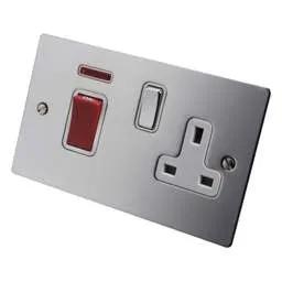 hamilton Hamilton 45A DP Cooker Control Unit with Neon White Insert Bright Chrome - hamilton Hamilton 45A DP Cooker Control Unit with Neon White Insert Bright Chrome