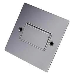 hamilton Hamilton 10A Triple Pole Fan Isolator Switch White Insert Bright Chrome - hamilton Hamilton 10A Triple Pole Fan Isolator Switch White Insert Bright Chrome