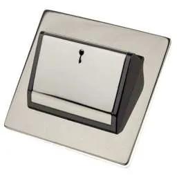 hamilton Hamilton Sheer Hotel Key Card Switch Black Insert Black Nickel - hamilton Hamilton Sheer Hotel Key Card Switch Black Insert Black Nickel