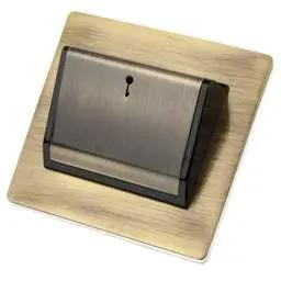 hamilton Hamilton Sheer Hotel Key Card Switch Black Insert Antique Brass - hamilton Hamilton Sheer Hotel Key Card Switch Black Insert Antique Brass
