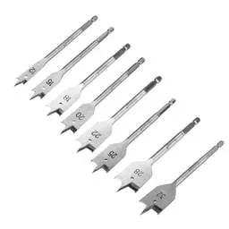 flat woodbit Starrett 8 Piece Flat Wood Bit Set - flat woodbit Starrett 8 Piece Flat Wood Bit Set