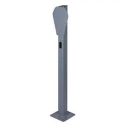 EV Charger ICS Single Floor Mounted Post Basalt Grey - EV Charger ICS Single Floor Mounted Post Basalt Grey