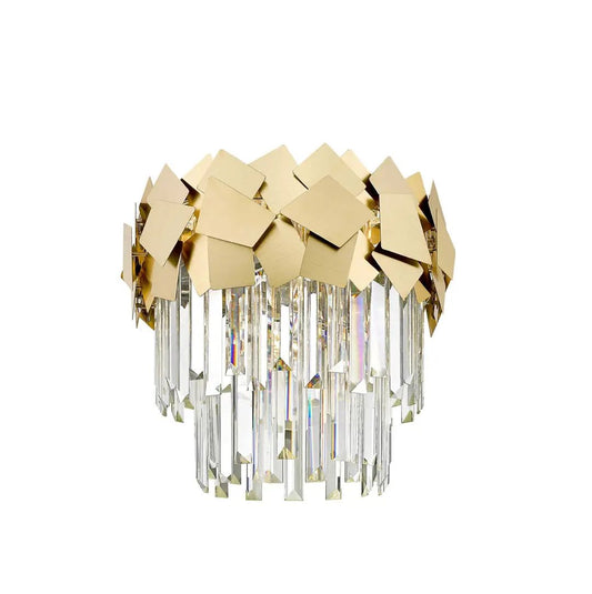 impex Impex Lighting CF1929 | Celine Gold Crystal | 4-Light Semi Flush Elegance - impex Impex Lighting CF1929 | Celine Gold Crystal | 4-Light Semi Flush Elegance
