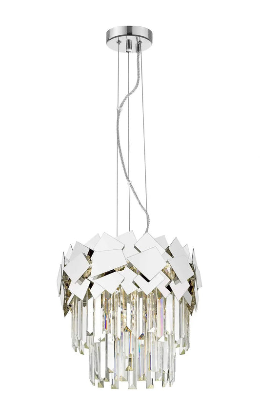 impex Impex CF1929/06/CH Celine 6 Light Pendant Chrome Crystal - impex Impex CF1929/06/CH Celine 6 Light Pendant Chrome Crystal