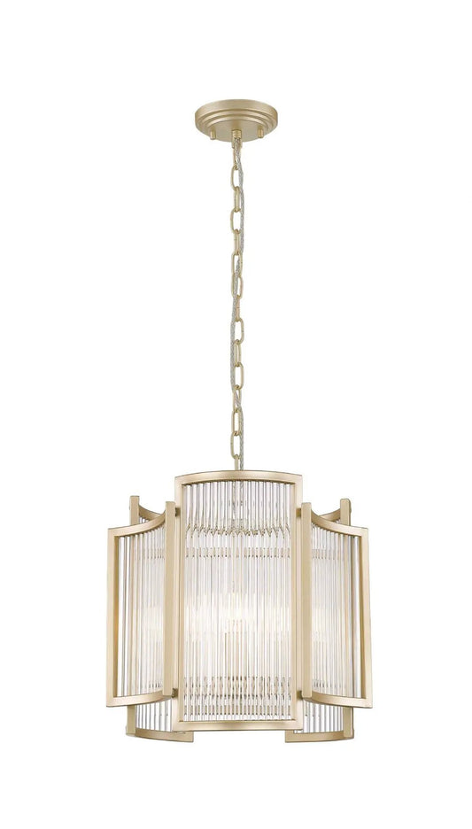 impex Impex CF2106/03/MG Antigua 3 Light Pendant Gold Crystal - impex Impex CF2106/03/MG Antigua 3 Light Pendant Gold Crystal
