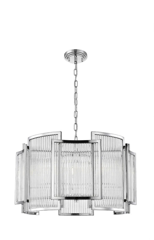 impex Impex CF2106/05A/CH Antigua 5 Light Pendant Chrome Crystal - impex Impex CF2106/05A/CH Antigua 5 Light Pendant Chrome Crystal