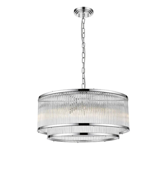 impex Impex CF2106/06/CH Antigua 6 Light Pendant Chrome Crystal - impex Impex CF2106/06/CH Antigua 6 Light Pendant Chrome Crystal