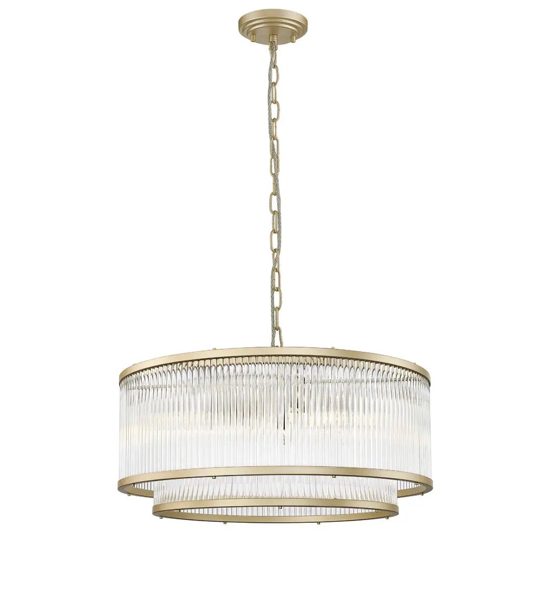 impex Impex CF2106/06/MG Antigua 6 Light Pendant Gold Crystal - impex Impex CF2106/06/MG Antigua 6 Light Pendant Gold Crystal