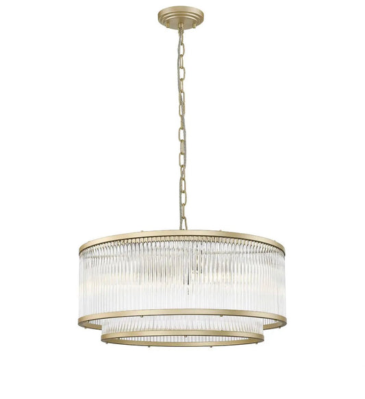 impex Impex CF2106/06/MG Antigua 6 Light Pendant Gold Crystal - impex Impex CF2106/06/MG Antigua 6 Light Pendant Gold Crystal