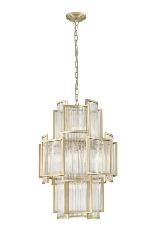 impex Impex CF2106/11/MG Antigua 11 Light Pendant Gold Crystal - impex Impex CF2106/11/MG Antigua 11 Light Pendant Gold Crystal