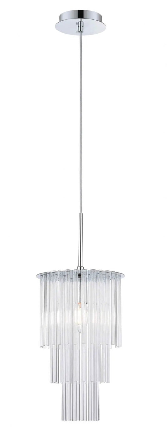 impex Impex CF2108/01/CH Panama 1 Light Pendant Chrome Crystal - impex Impex CF2108/01/CH Panama 1 Light Pendant Chrome Crystal