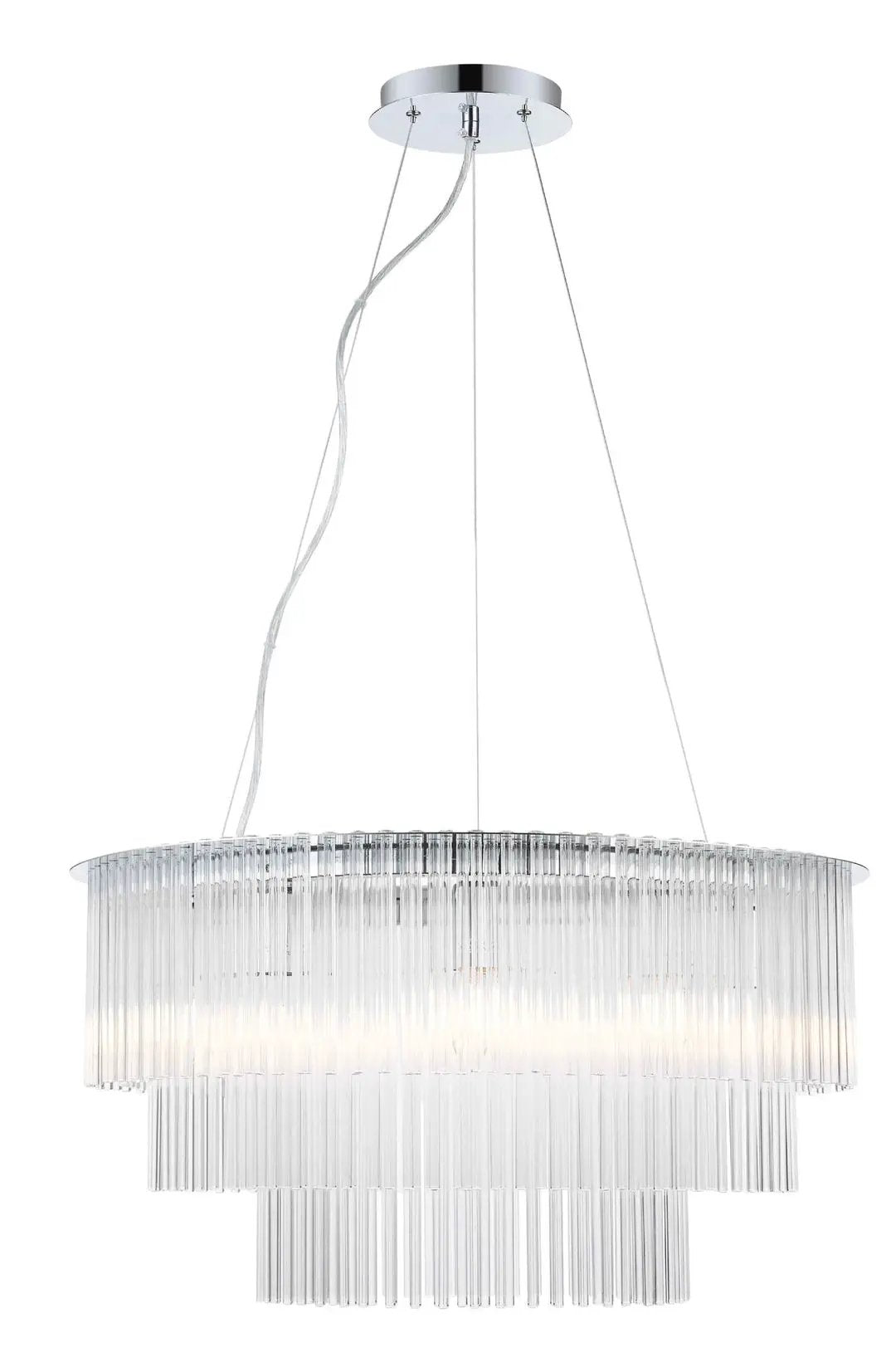 impex Impex CF2108/09/CH Panama 9 Light Pendant Chrome Crystal - impex Impex CF2108/09/CH Panama 9 Light Pendant Chrome Crystal
