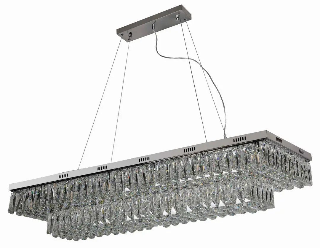 impex Impex CFH1708/18/CH Lilou 18 Light Flush Ceiling Light Chrome Crystal - impex Impex CFH1708/18/CH Lilou 18 Light Flush Ceiling Light Chrome Crystal