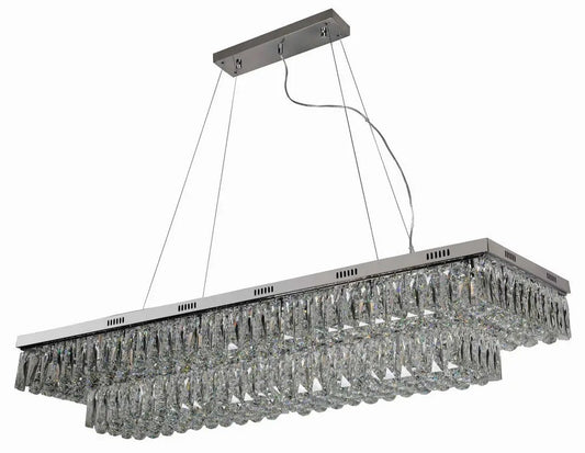 impex Impex CFH1708/18/CH Lilou 18 Light Flush Ceiling Light Chrome Crystal - impex Impex CFH1708/18/CH Lilou 18 Light Flush Ceiling Light Chrome Crystal