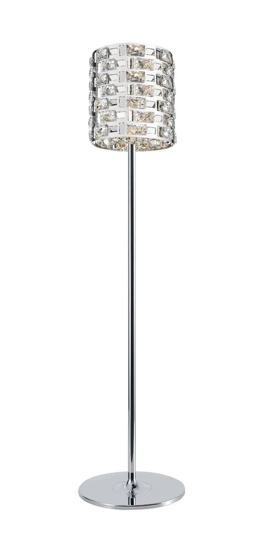 impex Impex CFH1811/03/FL/CH Lola 3 Light Floor Lamp Chrome Crystal - impex Impex CFH1811/03/FL/CH Lola 3 Light Floor Lamp Chrome Crystal