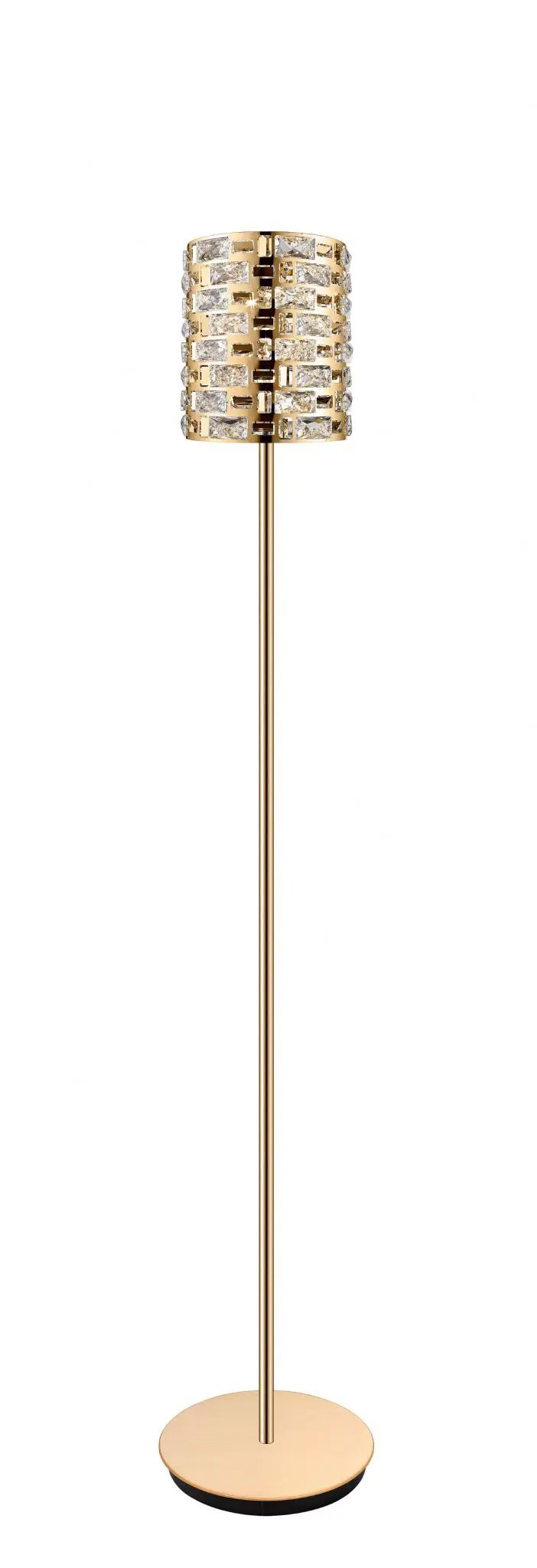 impex Impex CFH1811/03/FL/G Lola 3 Light Floor Lamp Gold Crystal - impex Impex CFH1811/03/FL/G Lola 3 Light Floor Lamp Gold Crystal
