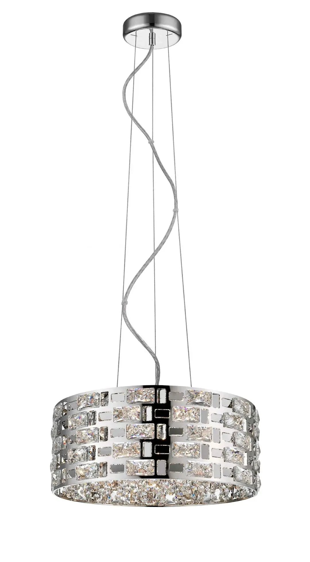 impex Impex CFH1811/06/CH Lola 6 Light Pendant Chrome Crystal - impex Impex CFH1811/06/CH Lola 6 Light Pendant Chrome Crystal
