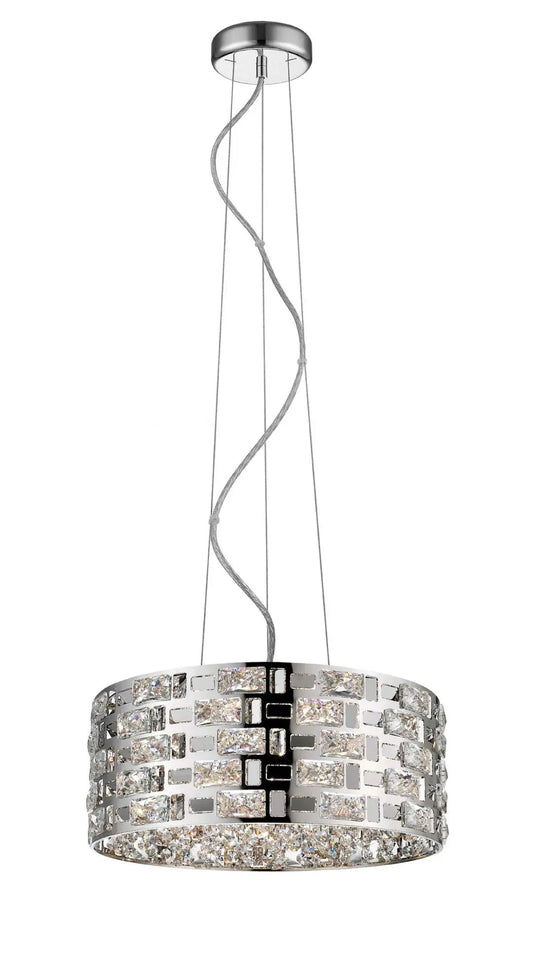 impex Impex CFH1811/06/CH Lola 6 Light Pendant Chrome Crystal - impex Impex CFH1811/06/CH Lola 6 Light Pendant Chrome Crystal