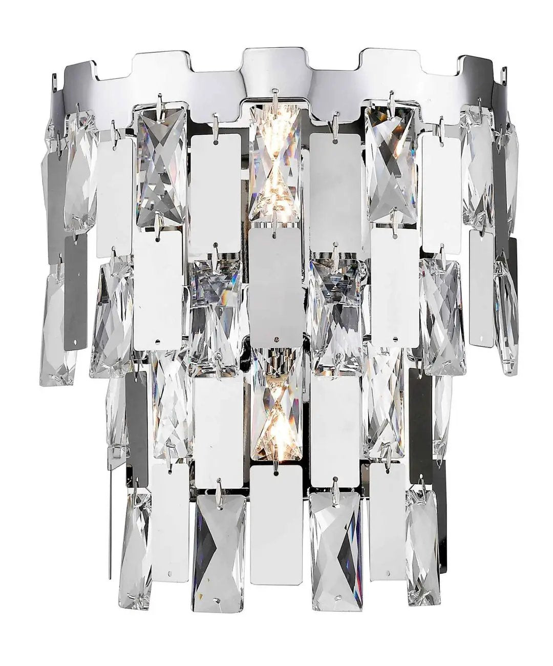 impex Impex CFH1902/02/WB/CH Alma 2 Light Wall Light Chrome Crystal - impex Impex CFH1902/02/WB/CH Alma 2 Light Wall Light Chrome Crystal