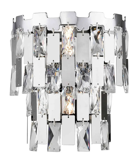 impex Impex CFH1902/02/WB/CH Alma 2 Light Wall Light Chrome Crystal - impex Impex CFH1902/02/WB/CH Alma 2 Light Wall Light Chrome Crystal