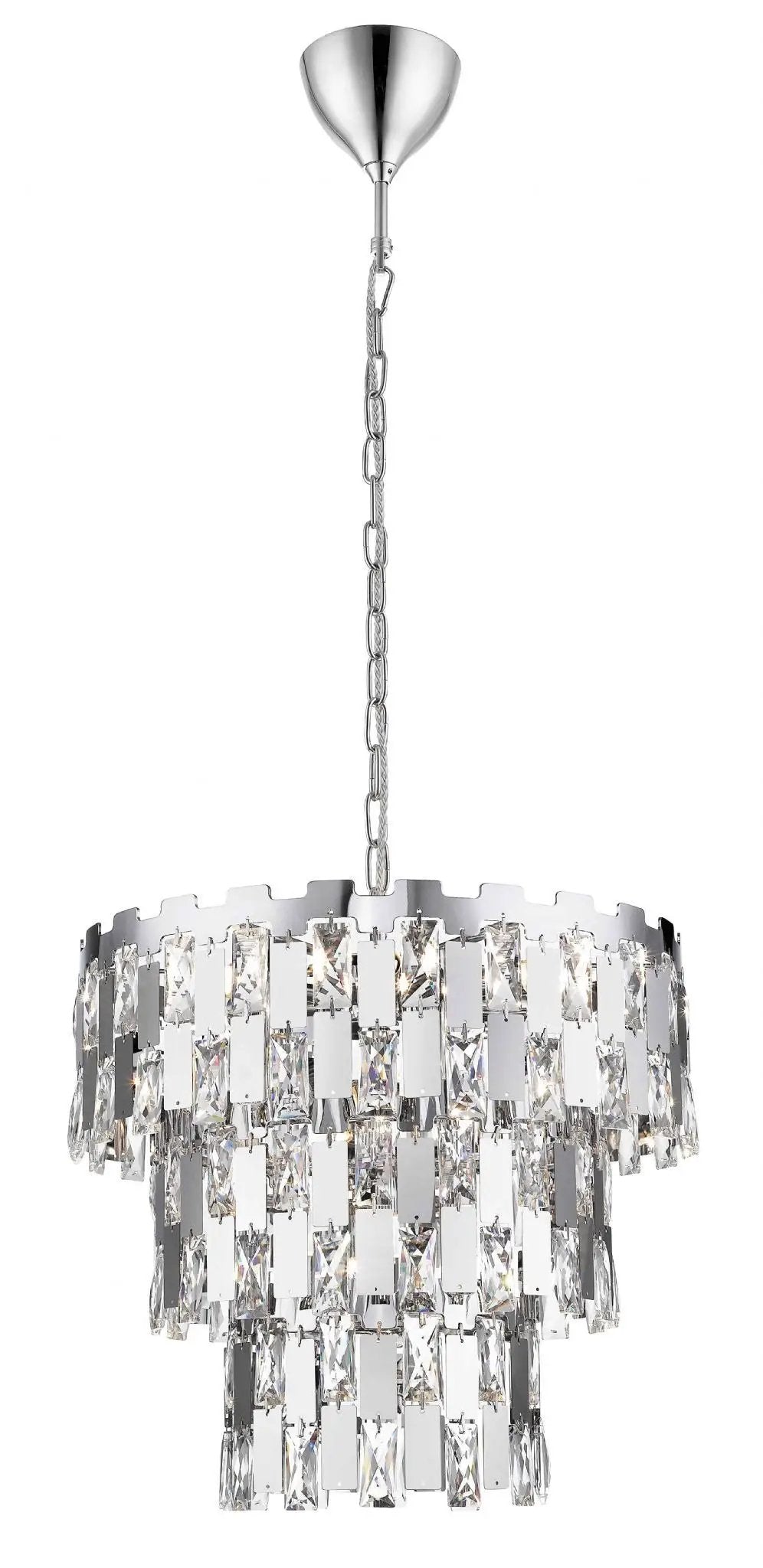 impex Impex CFH1902/09/CH Alma 9 Light Pendant Chrome Crystal - impex Impex CFH1902/09/CH Alma 9 Light Pendant Chrome Crystal