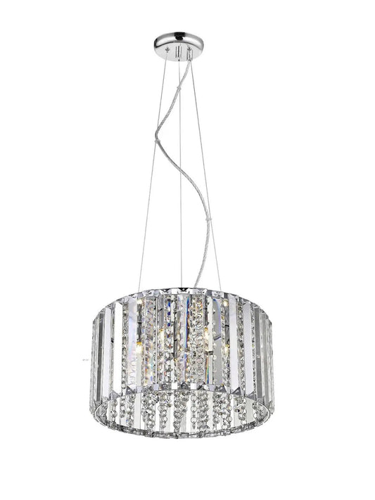 impex Impex CFH1925/04/CH Diore 4 Light Pendant Chrome Crystal - impex Impex CFH1925/04/CH Diore 4 Light Pendant Chrome Crystal