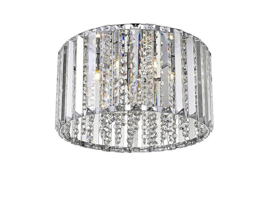 impex Impex CFH1925/04/PL/CH Diore 4 Light Flush Ceiling Light Chrome Crystal - impex Impex CFH1925/04/PL/CH Diore 4 Light Flush Ceiling Light Chrome Crystal