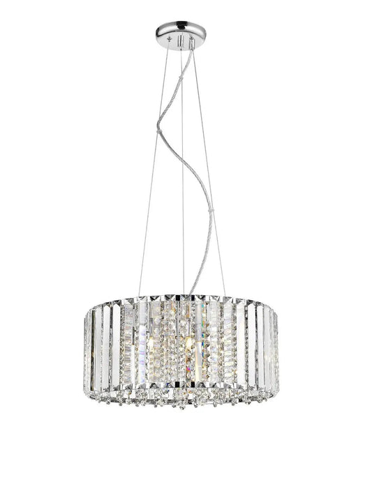 impex Impex CFH1925/05/CH Diore 5 Light Pendant Chrome Crystal - impex Impex CFH1925/05/CH Diore 5 Light Pendant Chrome Crystal
