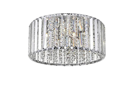 impex Impex CFH1925/05/PL/CH | Diore Chrome Crystal Ceiling Light | 5 Light Flush Mount - impex Impex CFH1925/05/PL/CH | Diore Chrome Crystal Ceiling Light | 5 Light Flush Mount
