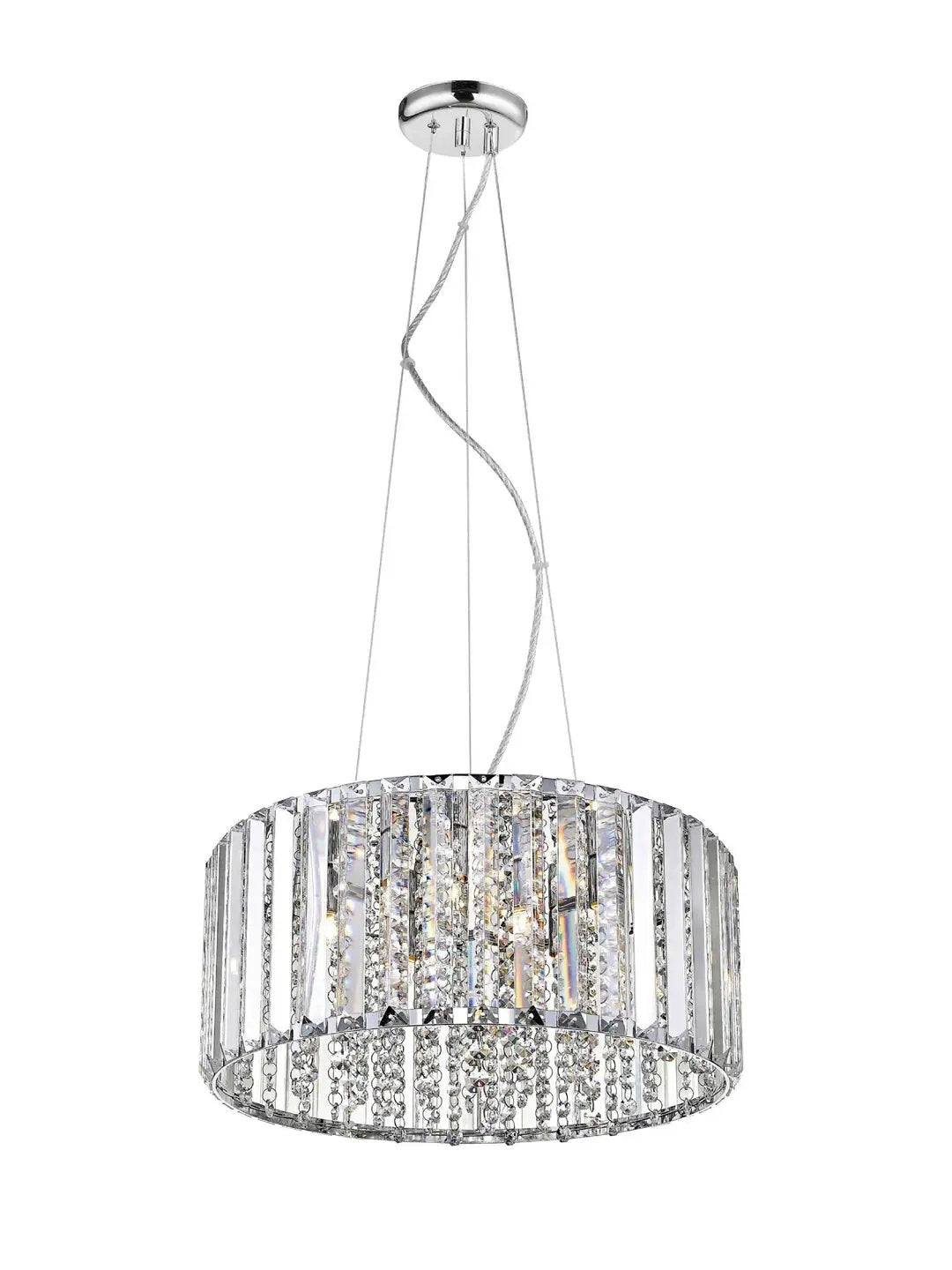 impex Impex CFH1925/06/CH Diore 6 Light Pendant Chrome Crystal - impex Impex CFH1925/06/CH Diore 6 Light Pendant Chrome Crystal