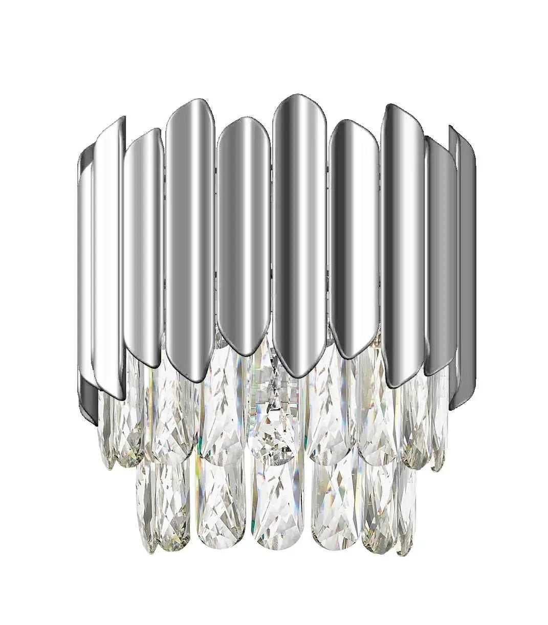 impex Impex CFH2103/01/WB/CH Grenada 1 Light Wall Light Chrome Crystal - impex Impex CFH2103/01/WB/CH Grenada 1 Light Wall Light Chrome Crystal