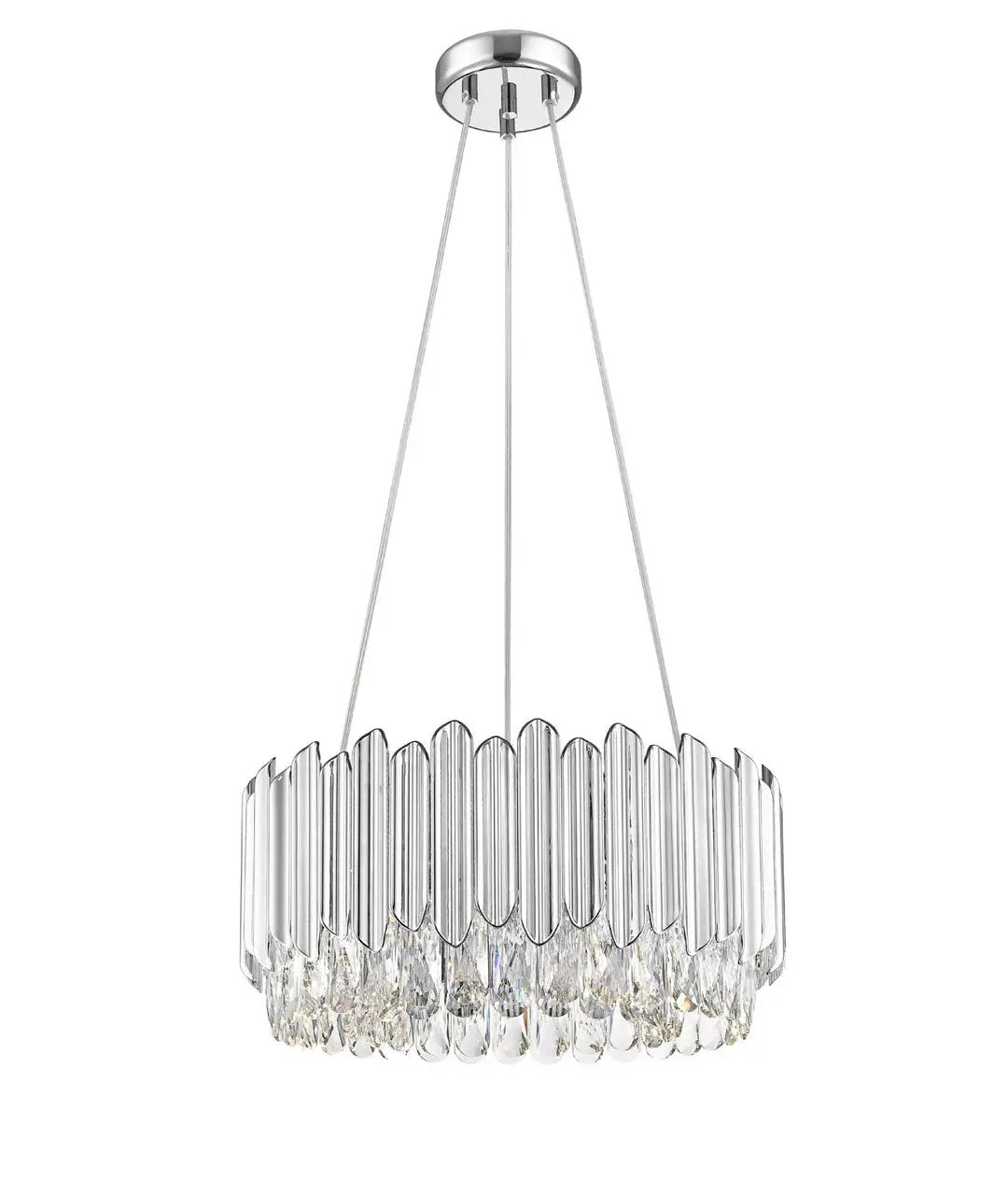 impex Impex CFH2103/05A/CH Grenada 5 Light Pendant Chrome Crystal - impex Impex CFH2103/05A/CH Grenada 5 Light Pendant Chrome Crystal