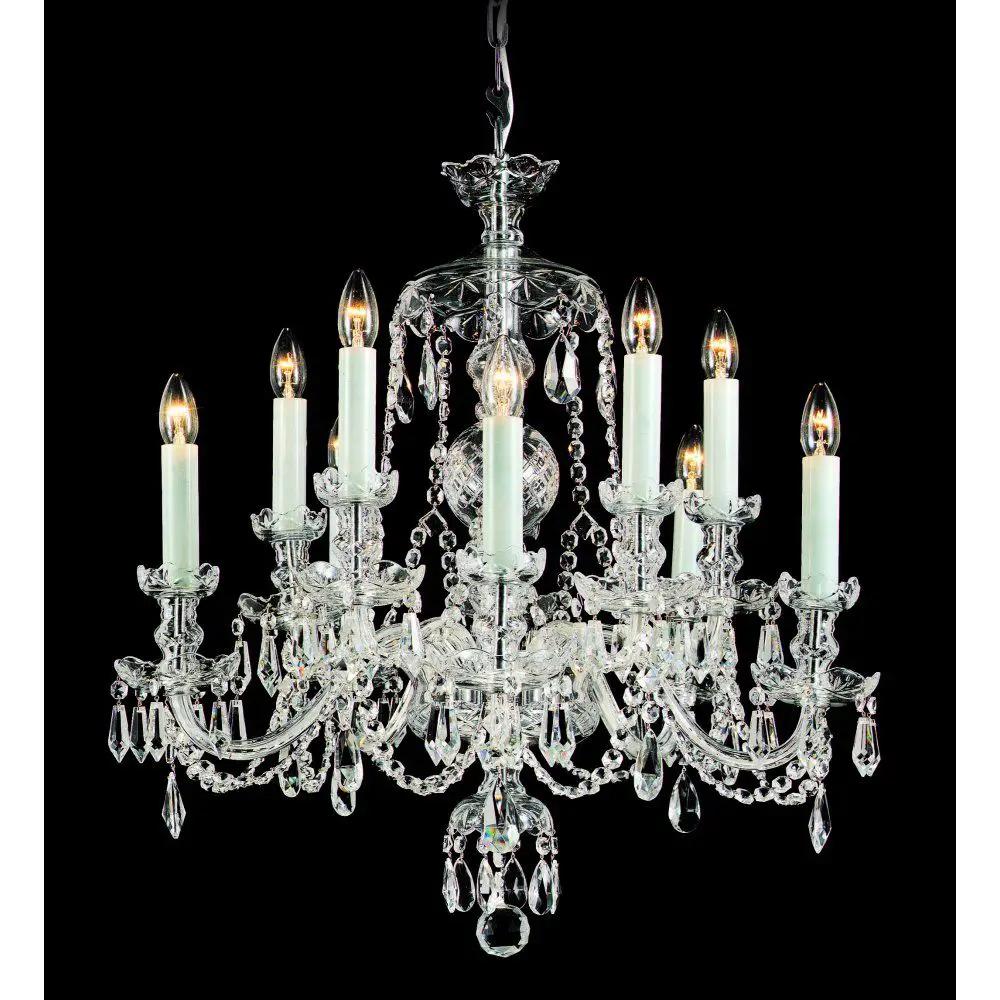 impex Impex CB125793/10 Frydek Lead Crystal Chandelier - impex Impex CB125793/10 Frydek Lead Crystal Chandelier