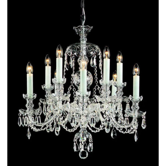 impex Impex CB125793/10 Frydek Lead Crystal Chandelier - impex Impex CB125793/10 Frydek Lead Crystal Chandelier