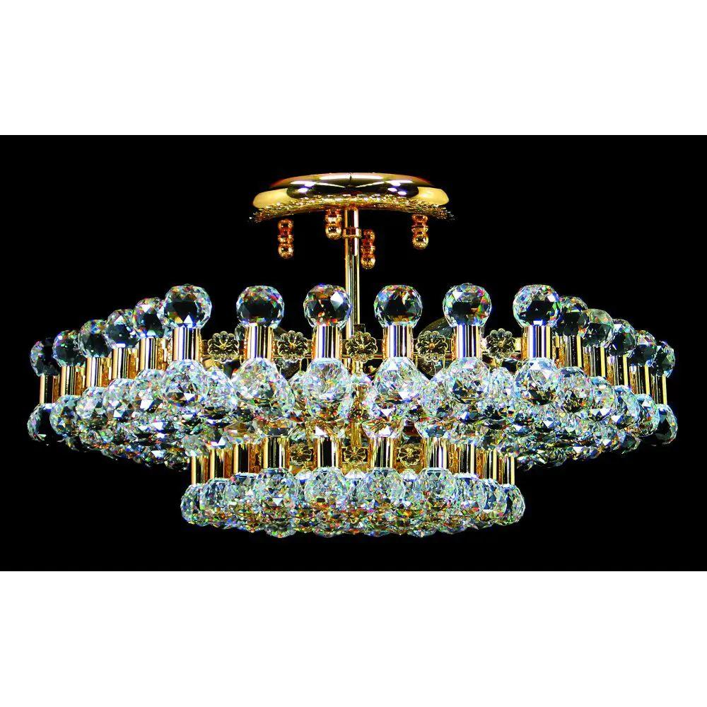 impex Impex CE01007/06/G Ancona Hex Crystal Balls Gold - impex Impex CE01007/06/G Ancona Hex Crystal Balls Gold