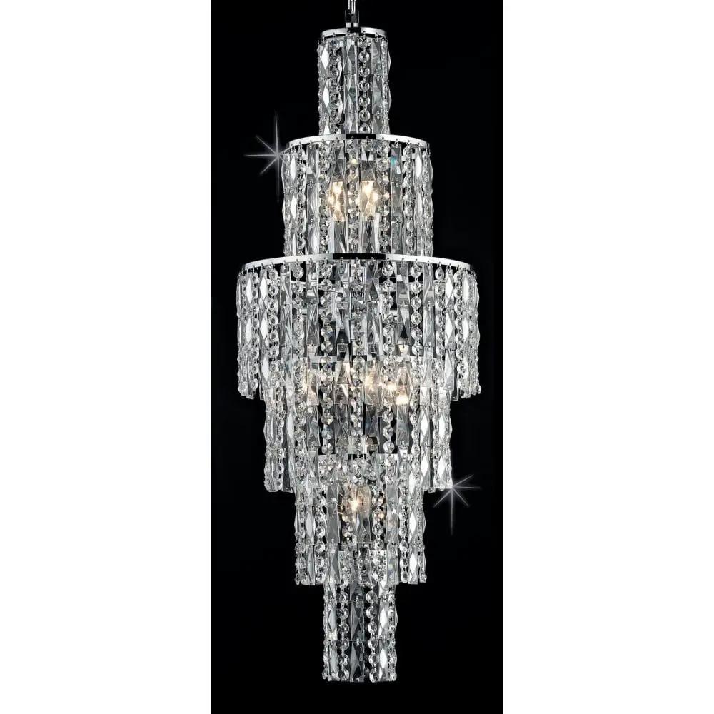 impex Impex CF03220/06/CH New York 6 Light Chrome Cascade - impex Impex CF03220/06/CH New York 6 Light Chrome Cascade