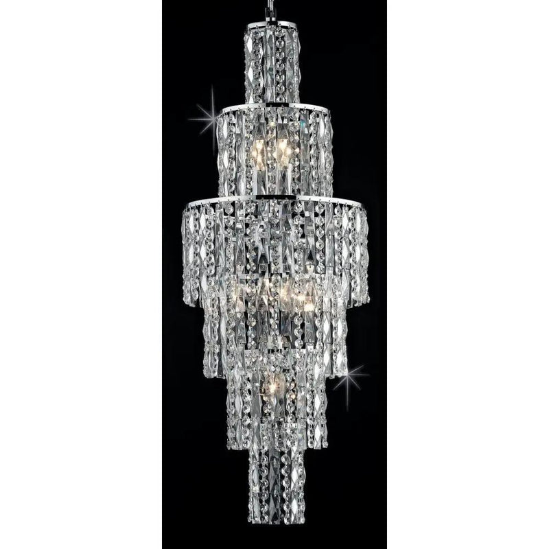 impex Impex CF03220/06/CH New York 6 Light Chrome Cascade - impex Impex CF03220/06/CH New York 6 Light Chrome Cascade
