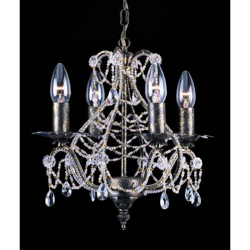 impex Impex CF04716/04/ABR Montpellier Beaded Antique Bronze - impex Impex CF04716/04/ABR Montpellier Beaded Antique Bronze