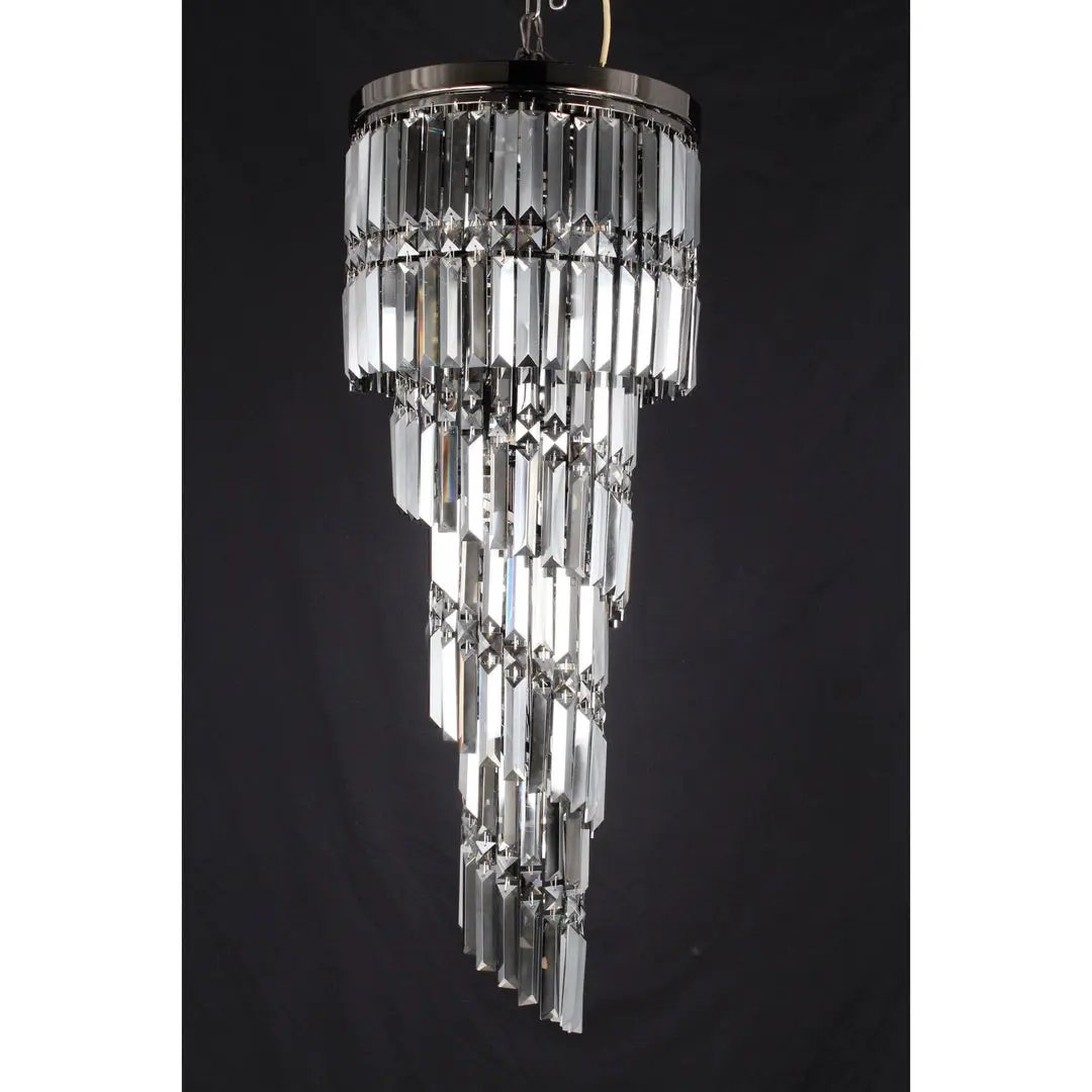 impex Impex CF112024/09/GM Toronto 9 Light Crystal Chandelier Gunmetal - impex Impex CF112024/09/GM Toronto 9 Light Crystal Chandelier Gunmetal