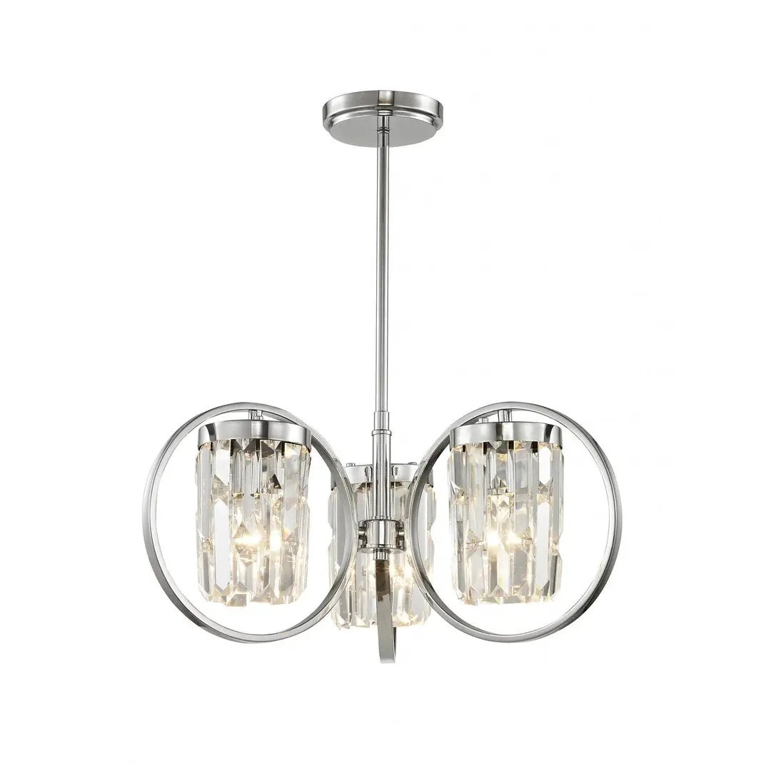 impex Impex CF1703/03/CH Talin 3 Light Pendant Chrome - impex Impex CF1703/03/CH Talin 3 Light Pendant Chrome