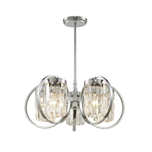 impex Impex CF1703/05/CH Talin 5 Light Pendant Chrome - impex Impex CF1703/05/CH Talin 5 Light Pendant Chrome